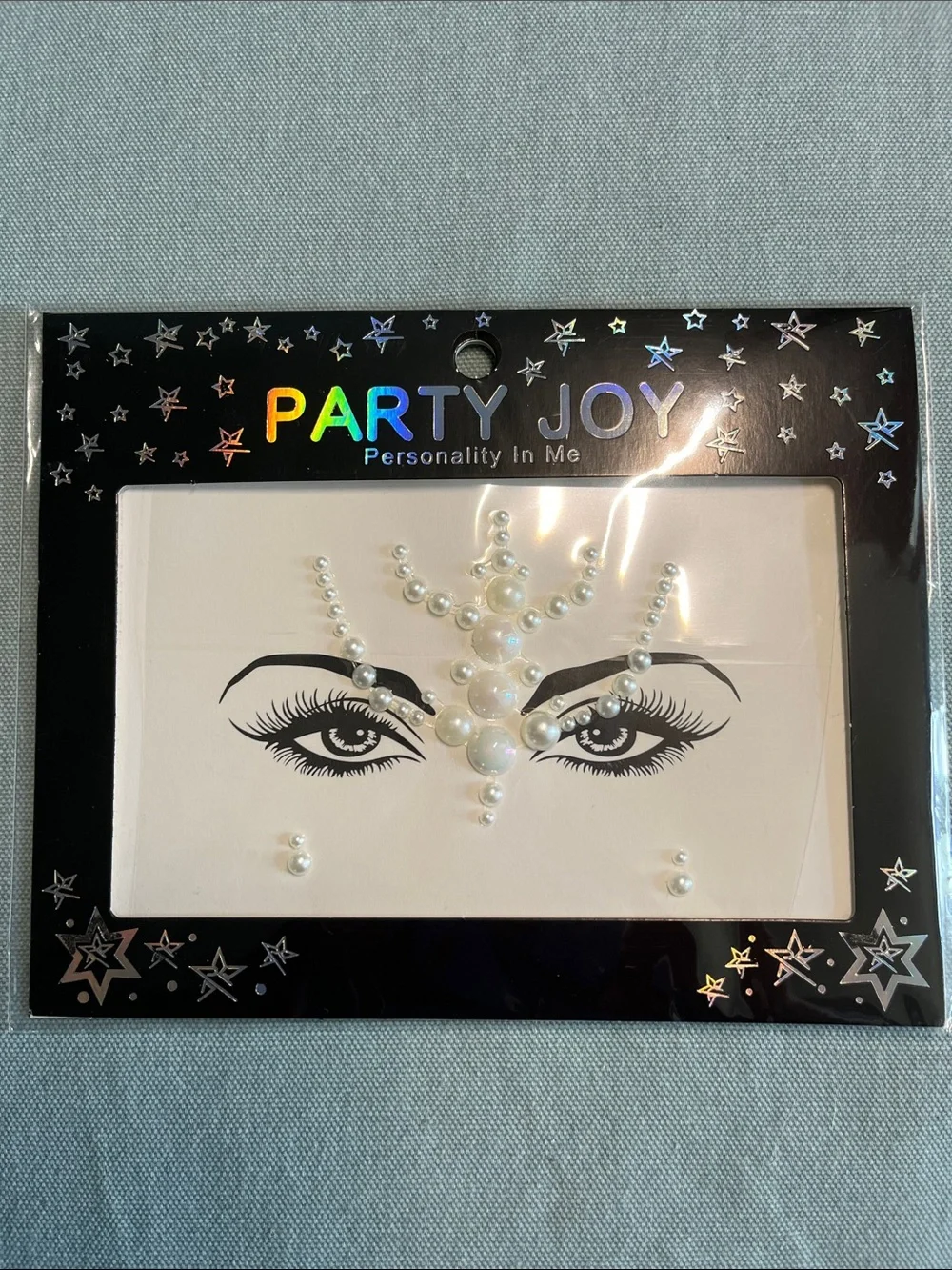 White Pearl Face Gems - Decorative Festival Face Jewels